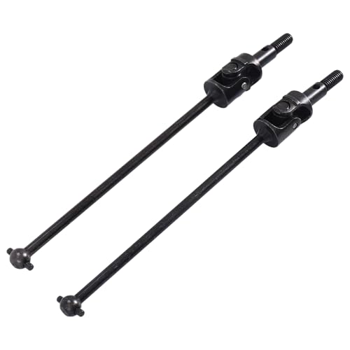 Steowsey 2 STÜCKE Schwarz Iron 106015 Upgrade Universal Antriebswelle für 94105 94106 94107 RC1: 10 Off Road Modellauto von Steowsey