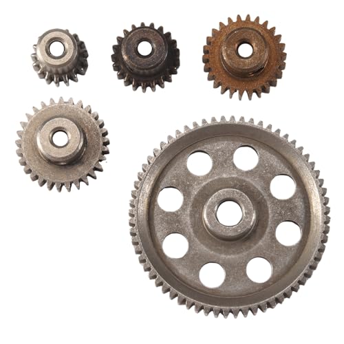 Steowsey Differential Haupt Metall Stirn Rad 64T 17T 21T 26T 29T Motor Getriebe RC Auto Teil für 1/10 RC Auto Truck 94111 von Steowsey