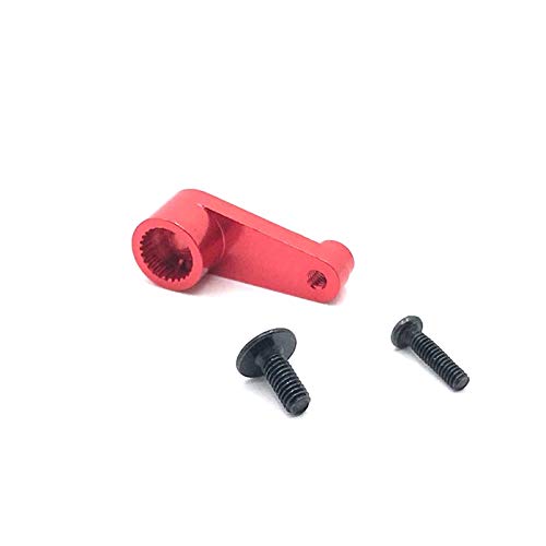 Steowsey Metall 144001-1263 25T Servoarm Horn Upgrade-Teile für 144001 1/14 RC Car Upgrade Ersatzteile, Rot von Steowsey