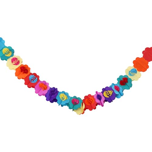Steowsey Papiergirlandendekorationen, Mexikanisches Banner Hibiskusgirlandenblumenbanner Tropische Papierblumen Luau Partydekorationen Steowsey Papiergirlandendekorationen, Mexikanisches Banner Hibiskusgirlandenblumenbanner Tropische Papierblumen Luau Partydekorationen von Steowsey