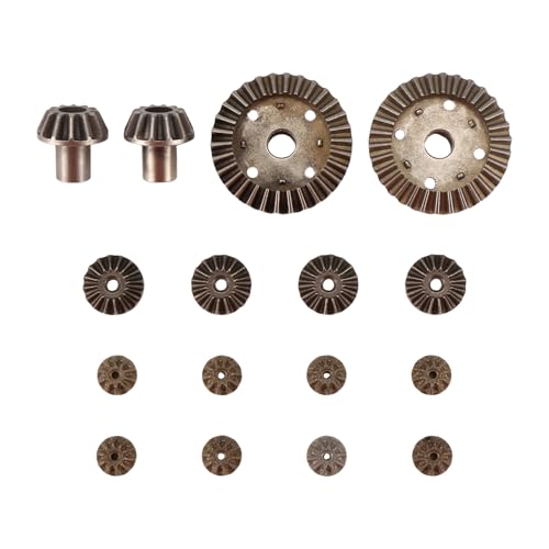 Steowsey Upgrade Metall Getriebe 30T 16T 10T Differential Antriebs für 144001 12428 12429 12423 12429 RC Auto Teile, 16 StüCke von Steowsey