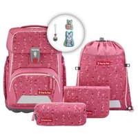 STEP BY STEP 138059 BASIS Schulranzen-Set Pink Bubbles, 4-teilig von Step by Step