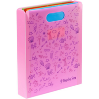Step by Step 213402 Heftbox mit Tragegriff, Pink von Step by Step