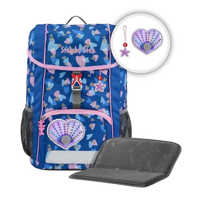 Step by Step Kindergartenrucksack Set KID Reflect Seashell Pearl 3 tlg. - Special Edition von Step by Step