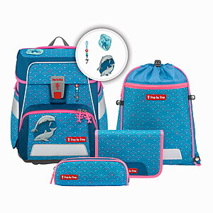 Step by Step SPACE Schulranzen-Set Dolphin Pippa, 5-teilig von Step by Step