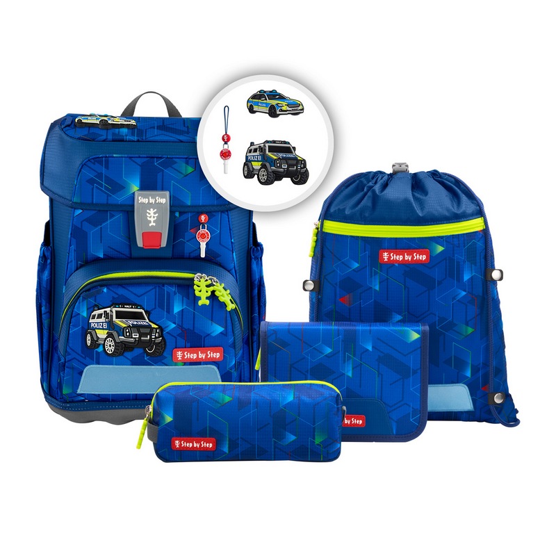 Step by Step Schulranzen-Set Cloud Police Truck Charly 5-tlg. von Step by Step