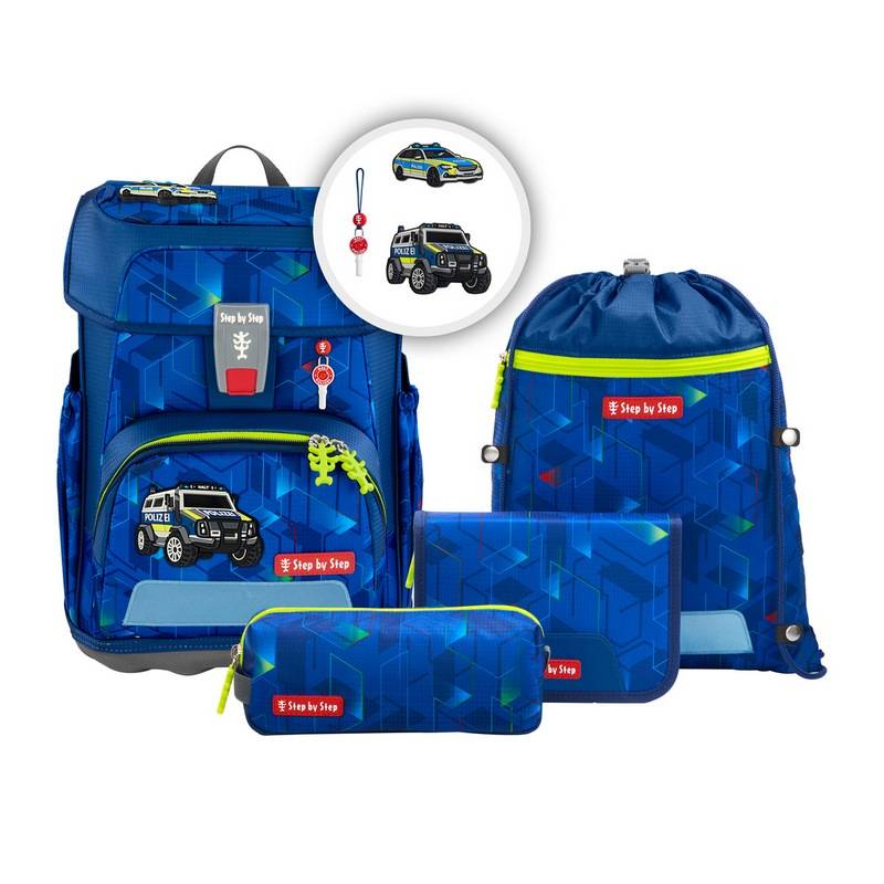 Step by Step Schulranzen-Set Cloud Police Truck Charly 5-tlg. von Step by Step