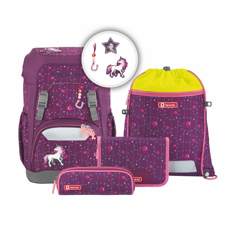 Step by Step Schulranzen Set Giant Dreamy Unicorn 5 teilig von Step by Step