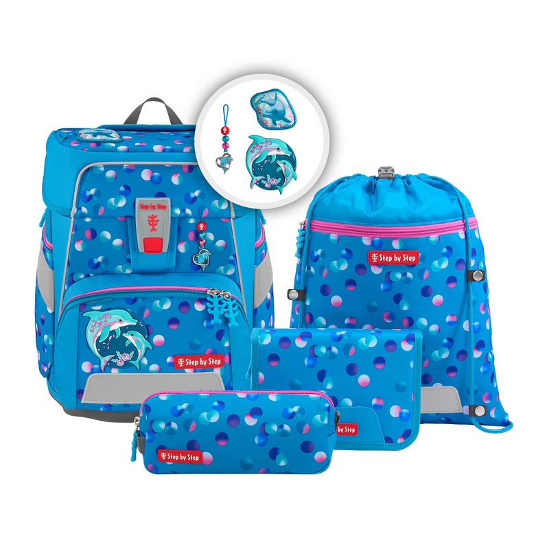 Step by Step Schulranzen-Set Space Dolphin Finja 5-tlg. von Step by Step