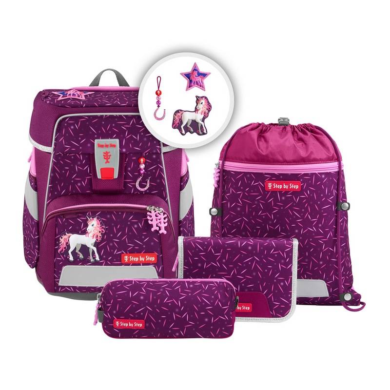 Step by Step Schulranzen-Set Space Pretty Unicorn Nuala 5-tlg. von Step by Step