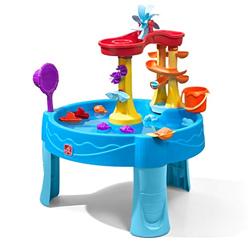 STEP2 Archway Wasserspieltisch | Großer Wassertisch mit 13-teiligem Zubehörset | Garten Wasser Spieltisch für Kinder in Blau von Step2