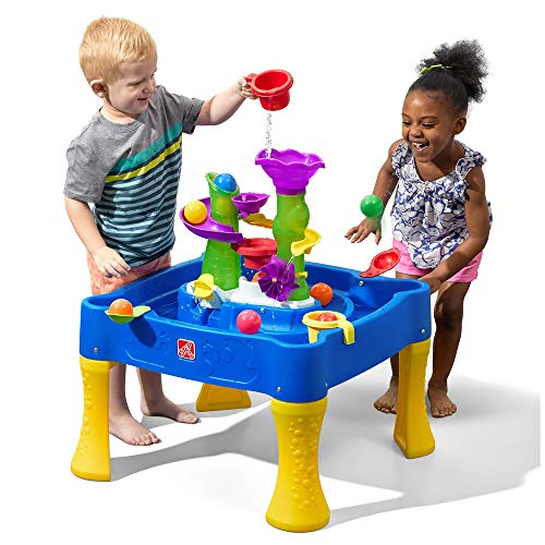 STEP2 Rise & Fall Wasserspieltisch mit Bällen | Wassertisch mit 10-teiligem Zubehörset | Garten Wasser Spieltisch für Kinder oder Indoor Bälle Tisch von Step2