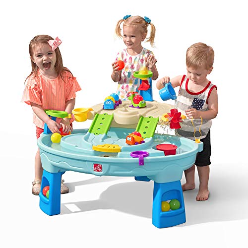 Step2 Ball Buddies Wasserspieltisch mit Bällen | Wassertisch mit 23-teiligem Zubehörset | Garten Wasser Spieltisch für Kinder oder Indoor Bälle Tisch von Step2