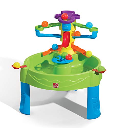 Step2 Busy Ball Wasserspieltisch mit Bällen | Wassertisch mit 13-teiligem Zubehörset | Garten Wasser Spieltisch für Kinder oder Indoor Bälle Tisch von Step2