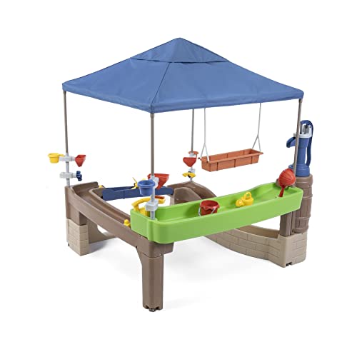 Step2 Pump & Splash Shady Oasis Spielhaus mit Wasser Spielzeug | Kunststoff Patio für Kinder mit Wasserpumpe, Wasserspieltisch & Zubehör | Geeignet für Rollstühle. Step2 Pump & Splash Shady Oasis Spielhaus mit Wasser Spielzeug | Kunststoff Patio für Kinder mit Wasserpumpe, Wasserspieltisch & Zubehör | Geeignet für Rollstühle. von Step2