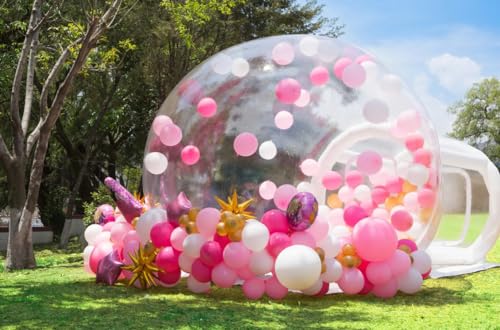 Step4Fun Bubble House Kuppel aufblasbar für Kinder, aufblasbares PVC-Blasenzelt mit 750 W Luftgebläse, Handpumpe, perfekt für Geburtstage, Partys, Weihnachten, Hochzeiten (3 m Durchmesser + 2 m Step4Fun Bubble House Kuppel aufblasbar für Kinder, aufblasbares PVC-Blasenzelt mit 750 W Luftgebläse, Handpumpe, perfekt für Geburtstage, Partys, Weihnachten, Hochzeiten (3 m Durchmesser + 2 m von Step4Fun