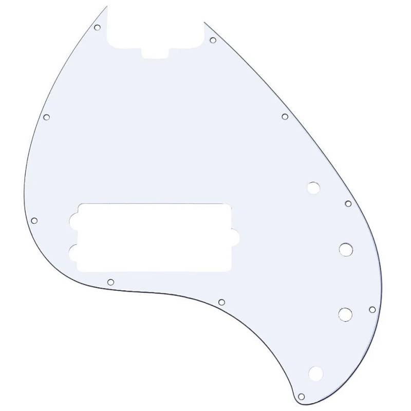 Sterling by Music Man Replacement Pickguard Sterling Ray5, White von Sterling by Music Man