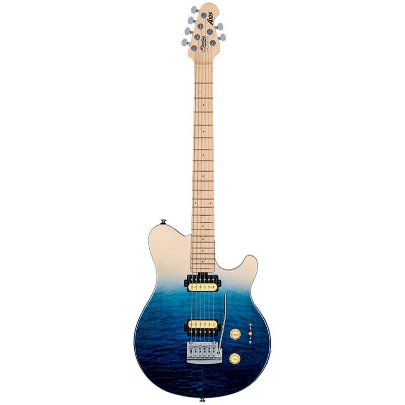 Sterling by Music Man SUB Axis AX3 QM Spectrum Blue E-Gitarre von Sterling by Music Man