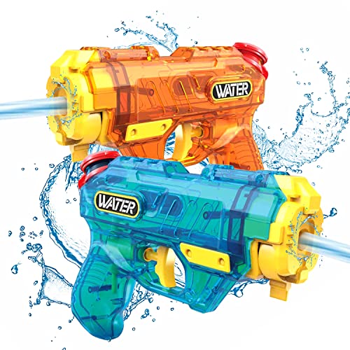 Sternstunde Wasserpistolen für Kinder, 2 Stücke Klein Wasser Spritzpistole mit jeweils 300ml und Einer Reichweite von 8-10m, Super WasserBlaster Soaker, für Sommer Schwimmbad Strand (Orange & Blau) Sternstunde Wasserpistolen für Kinder, 2 Stücke Klein Wasser Spritzpistole mit jeweils 300ml und Einer Reichweite von 8-10m, Super WasserBlaster Soaker, für Sommer Schwimmbad Strand (Orange & Blau) von Sternstunde