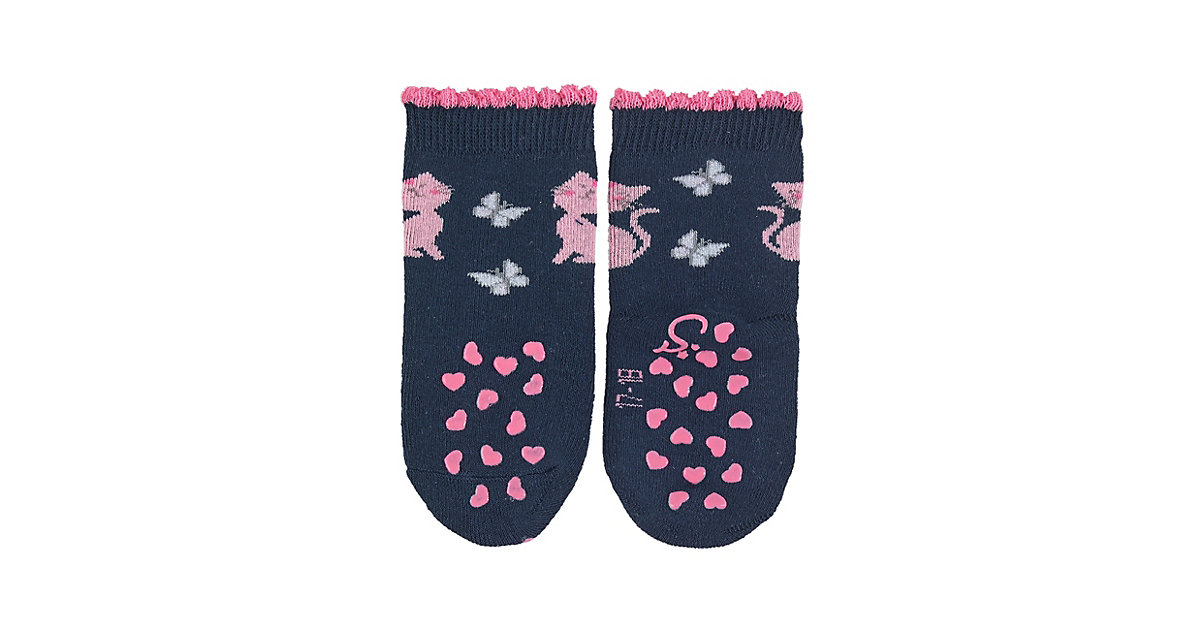 ABS-Krabbelsöck. DP Katze+Herz Socken dunkelblau Gr. 20 Mädchen Kinder ABS-Krabbelsöck. DP Katze+Herz Socken dunkelblau Gr. 20 Mädchen Kinder von Sterntaler
