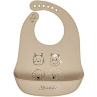 STERNTALER 6792450 Silikon Lätzchen BAUERNHOF beige von Sterntaler