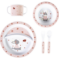 STERNTALER 6802318 Kindergeschirrset Esel Emmi Girl in rosa von Sterntaler