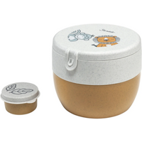 STERNTALER 6912361 Kinder-Lunchbox bedruckt mit Motiv Affe und Löwe Albert/Lio goldbraun von Sterntaler