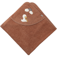 STERNTALER 7122417 Kapuzenbadetuch mit Motiv Ente Edda, 100 x 100 cm von Sterntaler