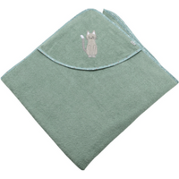 STERNTALER 7122427 Kapuzenbadetuch 100 x 100 cm Lilly steingrün von Sterntaler