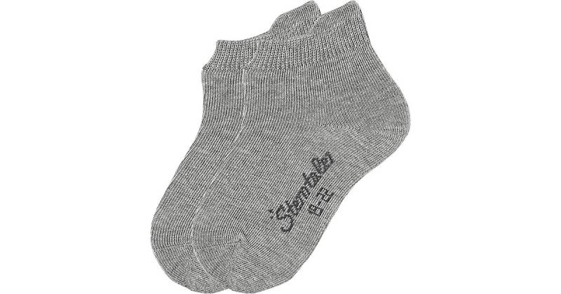Sneaker-Söckchen DP Uni Sneakersocken hellgrau Gr. 18 Jungen Kinder von Sterntaler