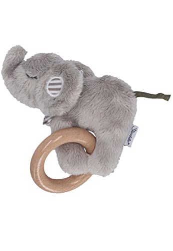Sterntaler Baby Unisex Greifling Baby Spielfigur mit Greifring Elefant Eddy - Baby Greifling, Greiflinge für Babys - grau von Sterntaler
