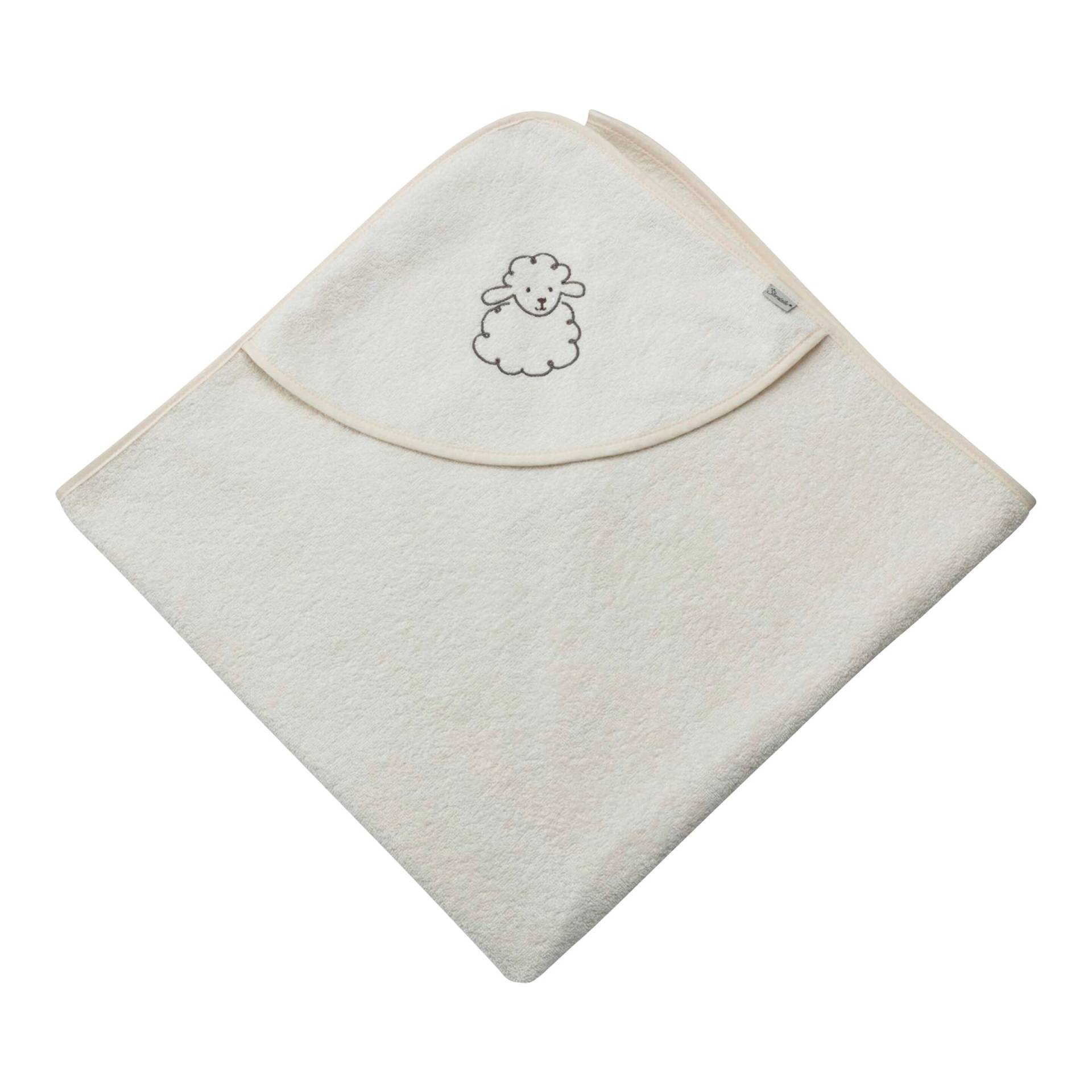 Sterntaler Kapuzenbadetuch 100x100 cm beige von Sterntaler
