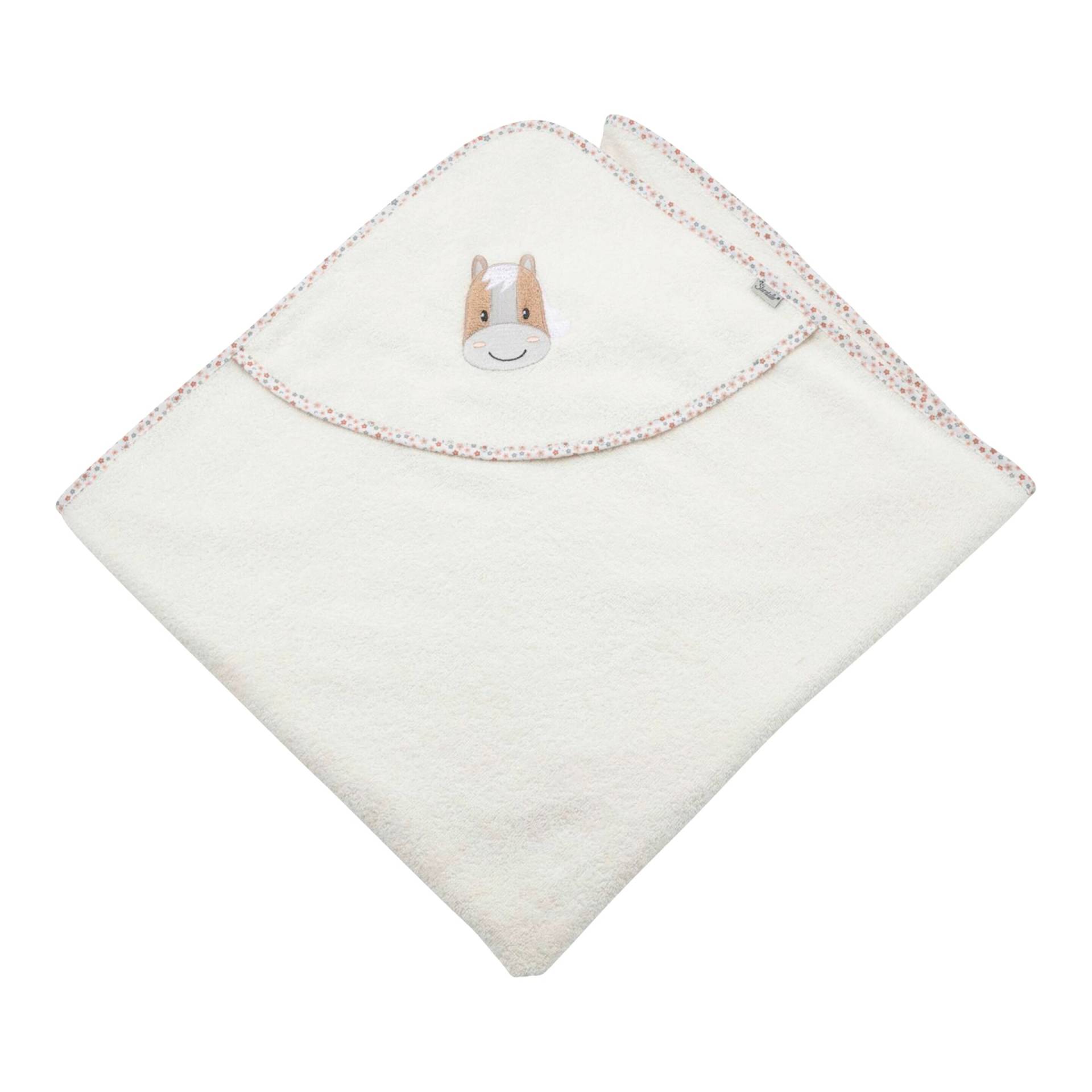 Sterntaler Kapuzenbadetuch 100x100 cm beige von Sterntaler