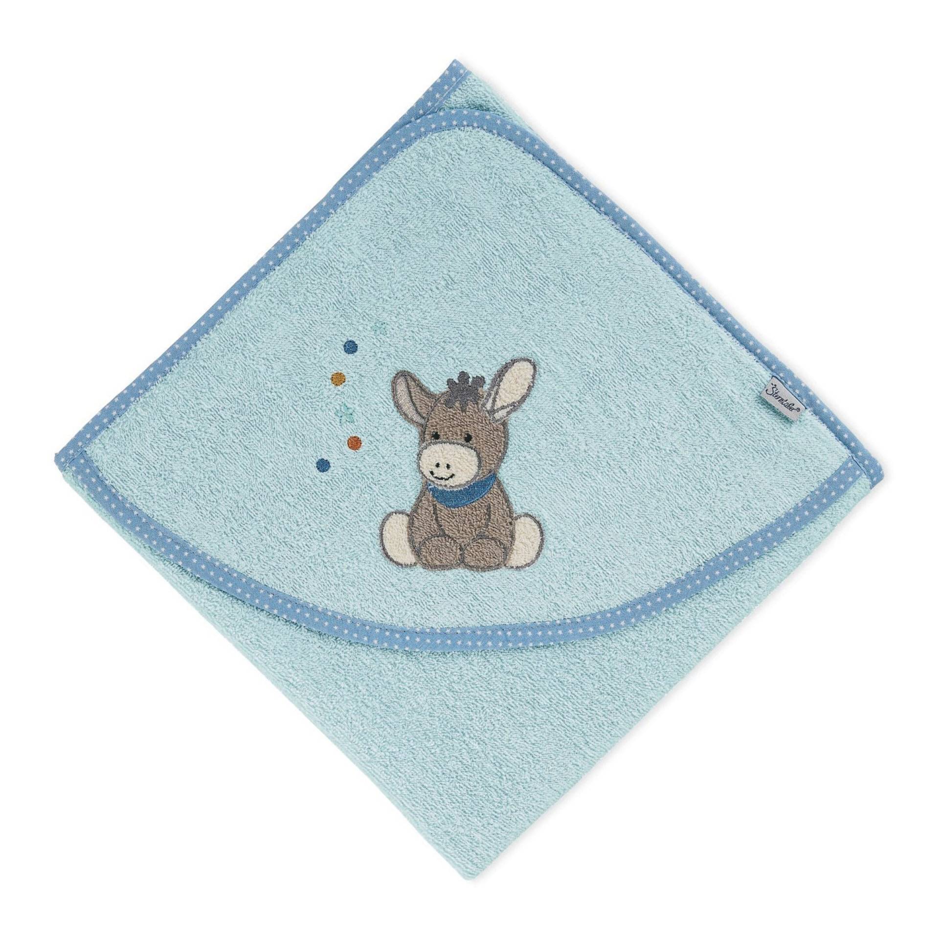 Sterntaler Kapuzenbadetuch 100x100 cm blau von Sterntaler