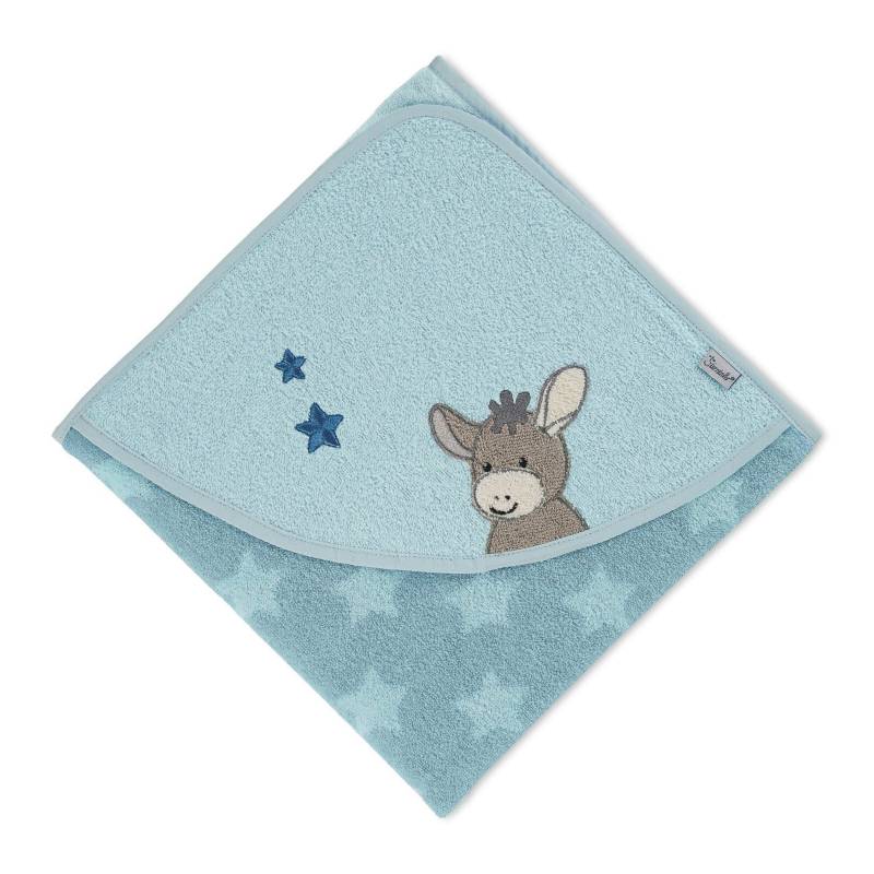 Sterntaler Kapuzenbadetuch 100x100 cm blau von Sterntaler