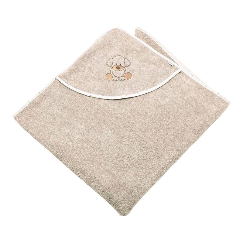 Sterntaler Kapuzenbadetuch 100x100 cm braun von Sterntaler