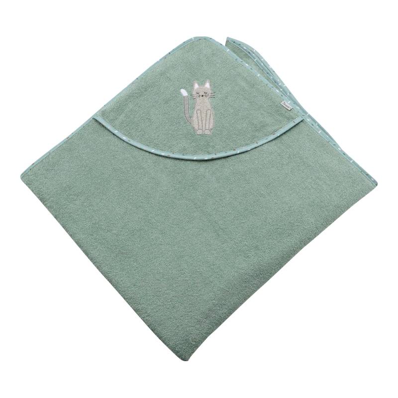 Sterntaler Kapuzenbadetuch 100x100 cm grau von Sterntaler