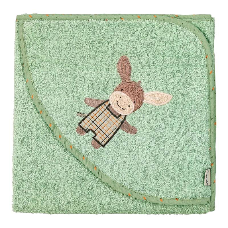 Sterntaler Kapuzenbadetuch 100x100 cm gruen von Sterntaler