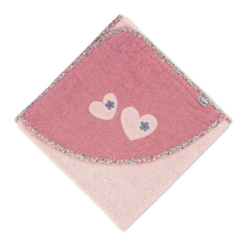 Sterntaler Kapuzenbadetuch 100x100 cm rosa von Sterntaler