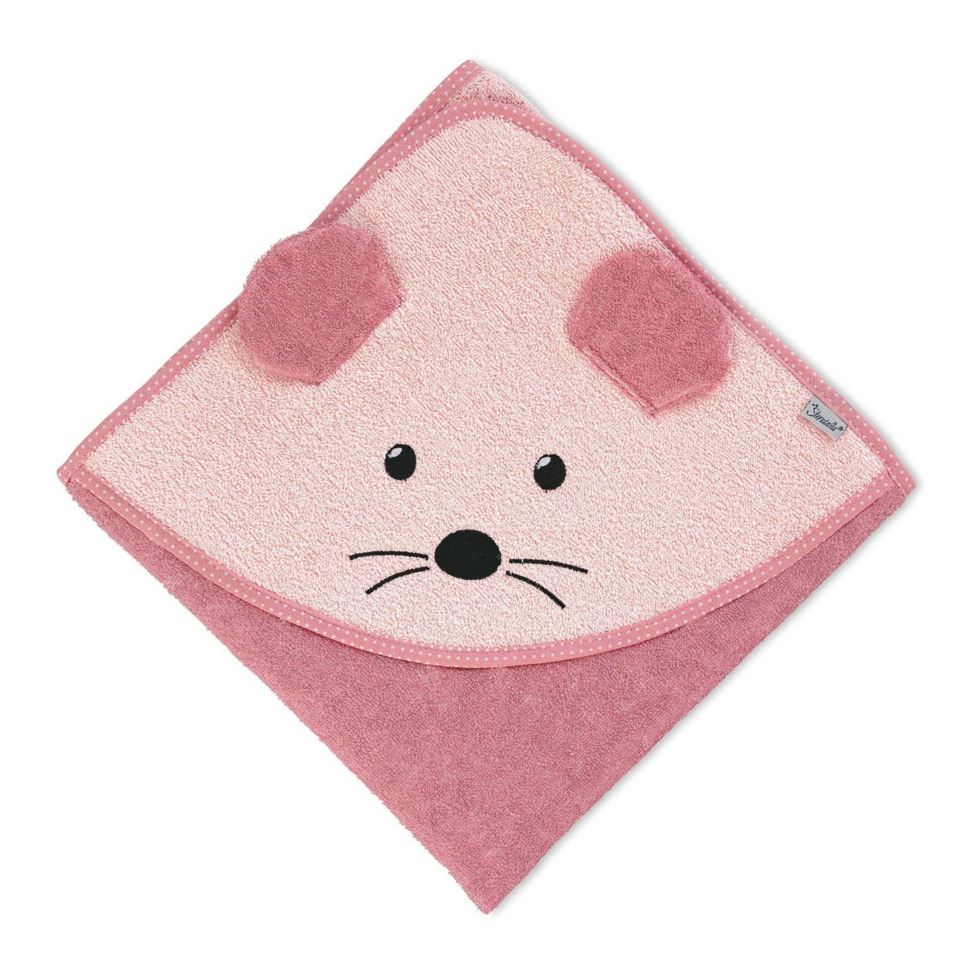 Sterntaler Kapuzenbadetuch mit Applikation 100x100 cm rosa Sterntaler Kapuzenbadetuch mit Applikation 100x100 cm rosa von Sterntaler