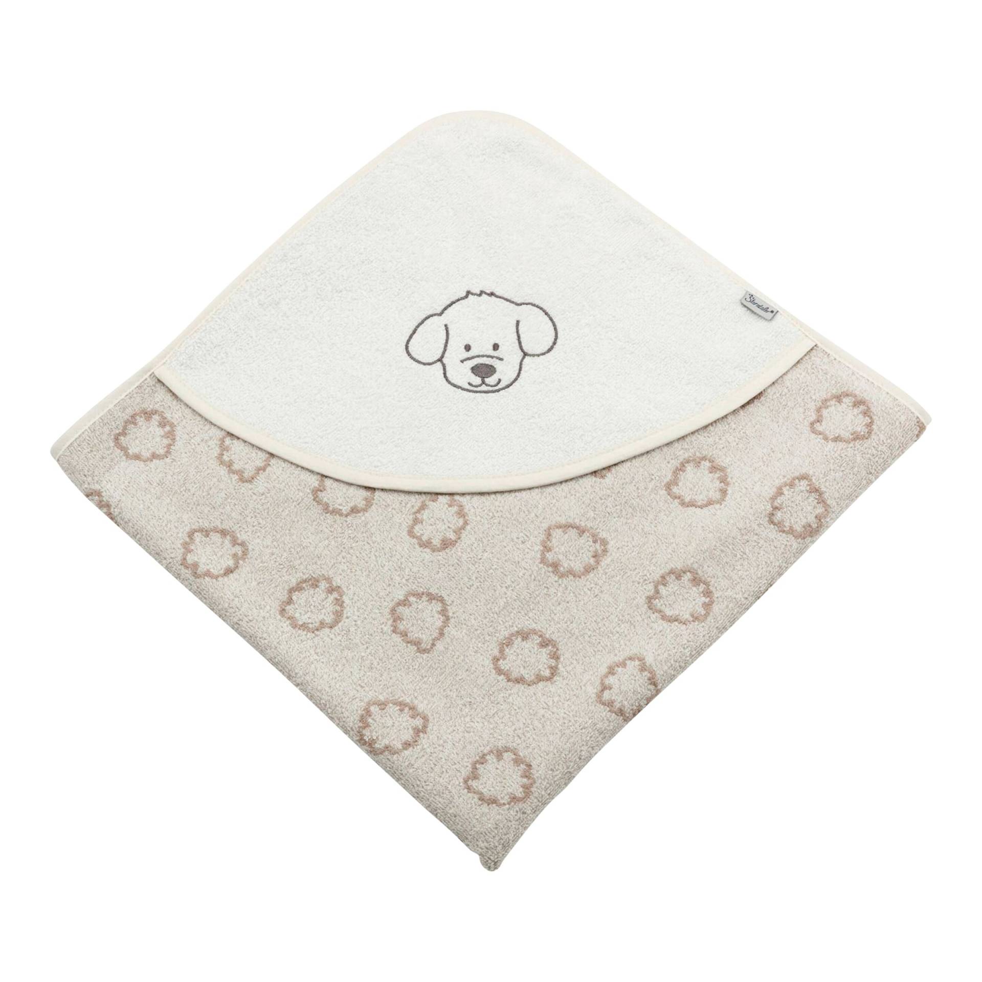 Sterntaler Kapuzenbadetuch 80x80 cm beige von Sterntaler