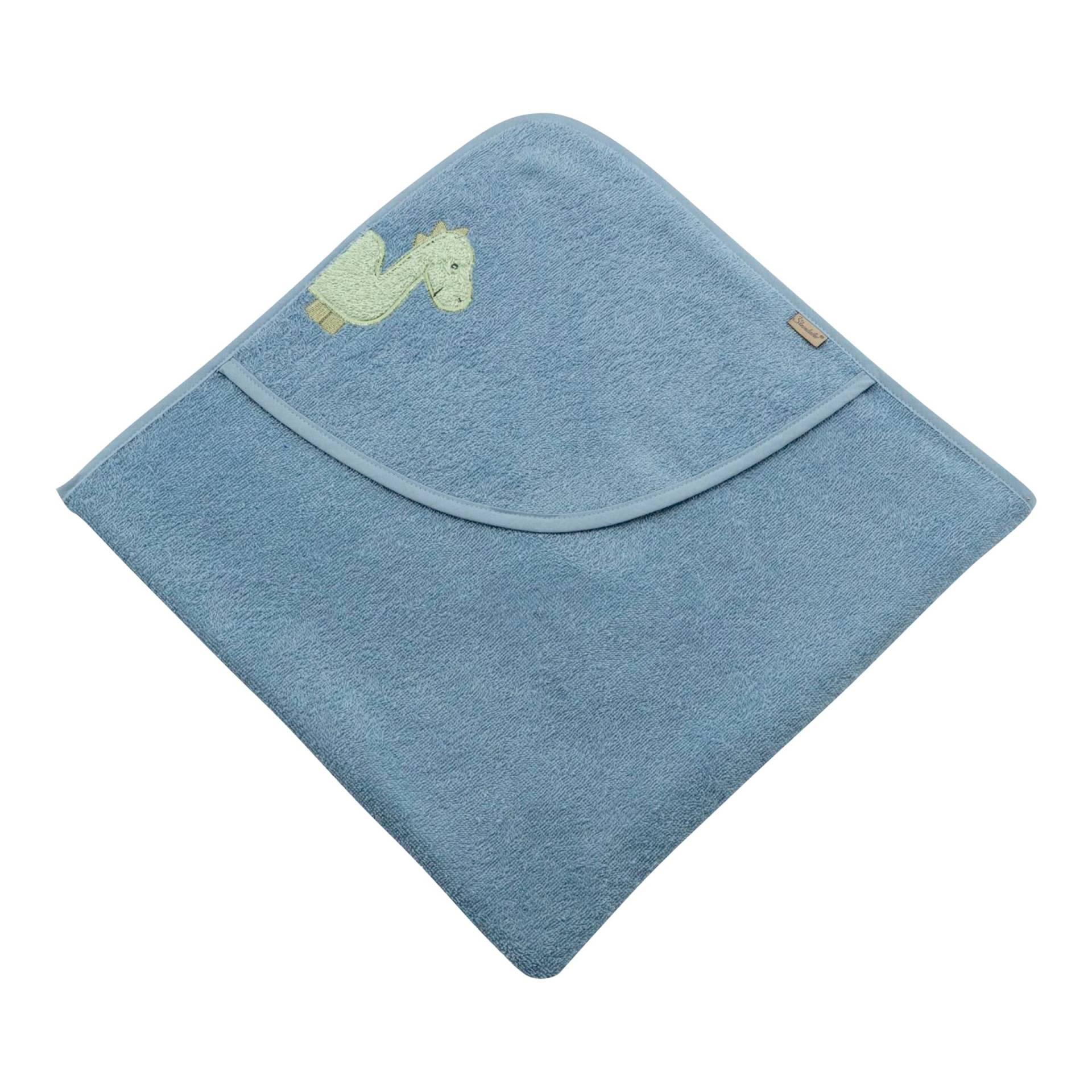 Sterntaler Kapuzenbadetuch 80x80 cm blau von Sterntaler