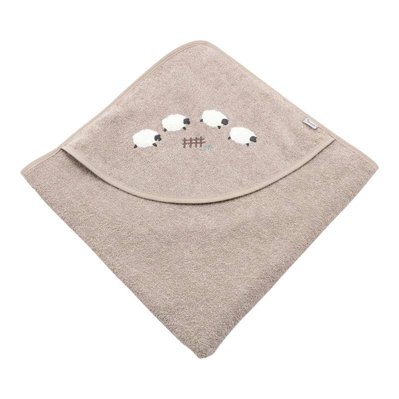 Sterntaler Kapuzenbadetuch 80x80 cm braun von Sterntaler
