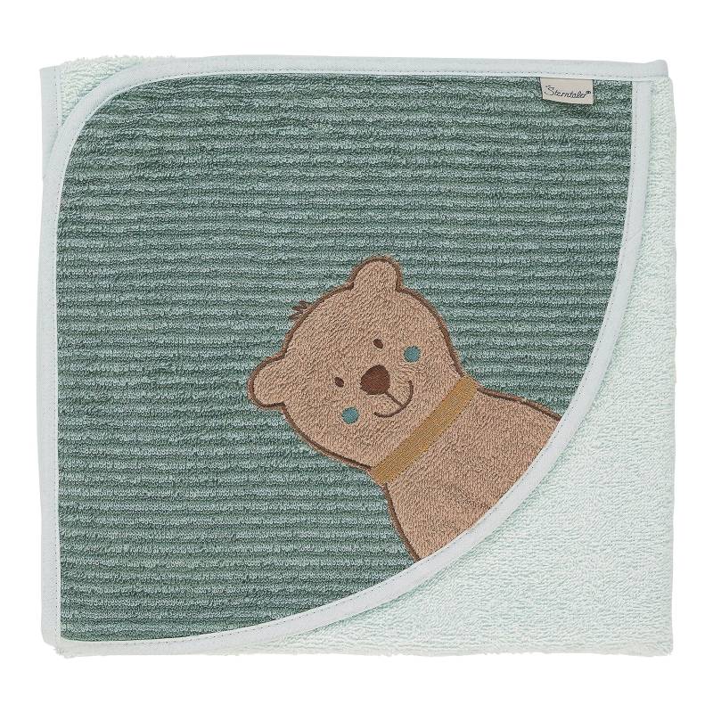 Sterntaler Kapuzenbadetuch 80x80 cm gruen von Sterntaler