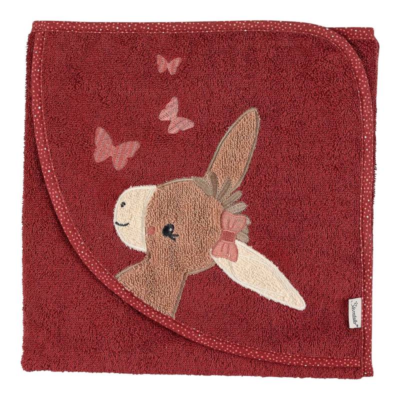 Sterntaler Kapuzenbadetuch 80x80 cm rot von Sterntaler