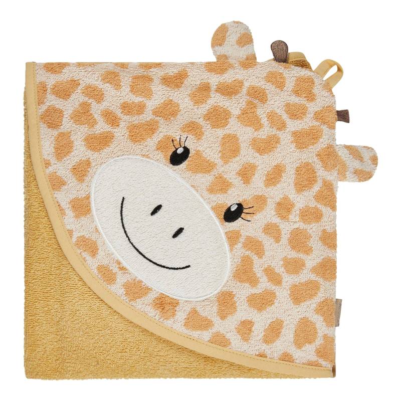 Sterntaler Kapuzenbadetuch mit Applikation 100x100 cm beige von Sterntaler