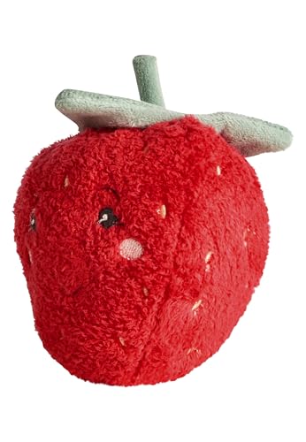 Sterntaler Spielzeug Erdbeere - Stoffspielzeug für Baby und Kinder aus kuscheligem Flausch - Kinder Spielzeug gefüllt mit Polyesterwatte - treuer Begleiter zum Entdecken, Kuscheln & Spielen, rot von Sterntaler