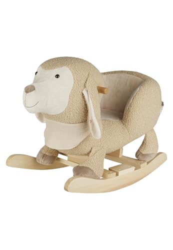 Sterntaler Schaukeltier Schaf Flocke - Schaukeltier aus Plüsch mit weicher Sitzfläche - Schaukelpferd für Kinder mit Musselin Halstuch - Spielzeug Wippe für Baby und Kinder, beige Sterntaler Schaukeltier Schaf Flocke - Schaukeltier aus Plüsch mit weicher Sitzfläche - Schaukelpferd für Kinder mit Musselin Halstuch - Spielzeug Wippe für Baby und Kinder, beige von Sterntaler