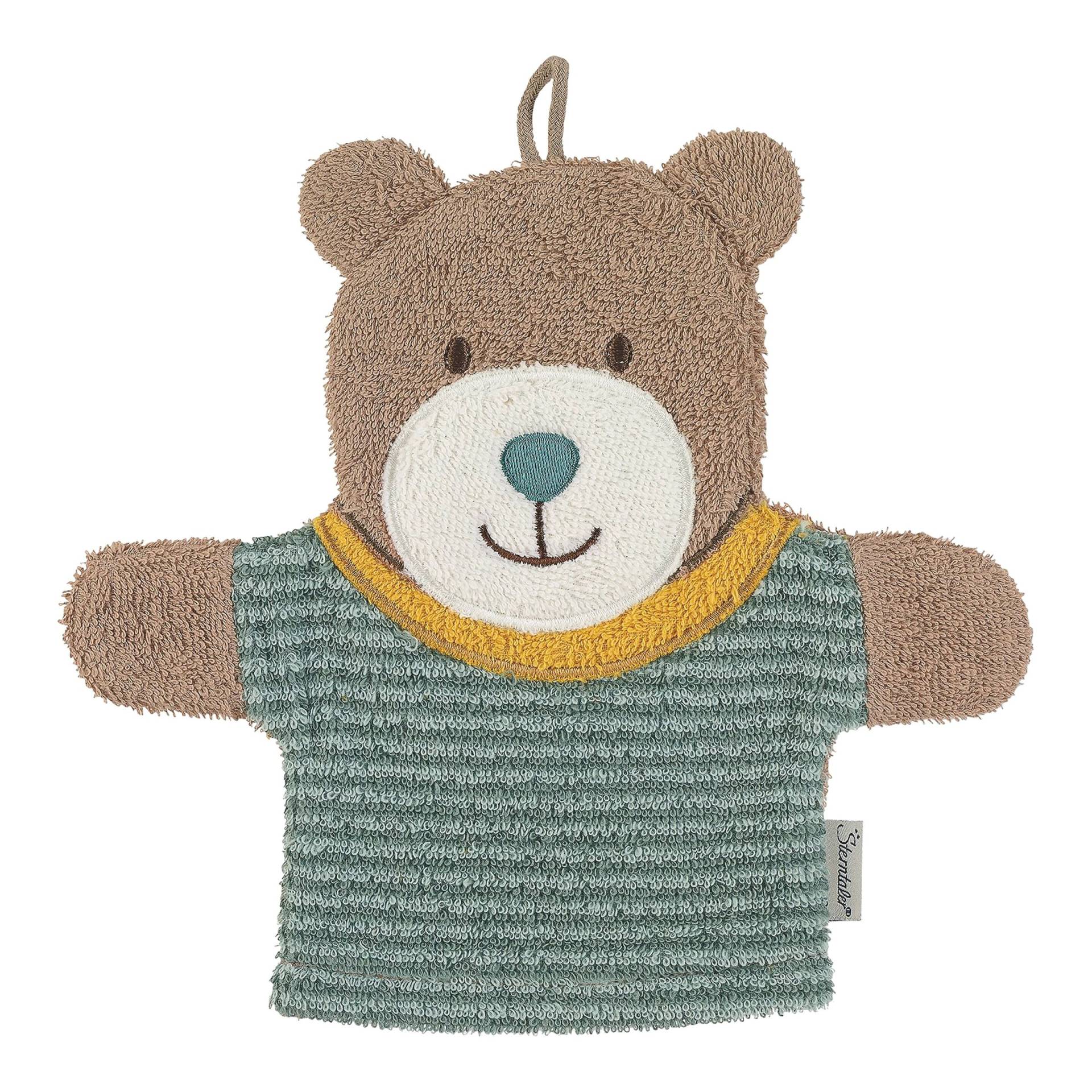 Sterntaler Spiel- Waschhandschuh gruen | braun Sterntaler Spiel- Waschhandschuh gruen | braun von Sterntaler