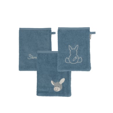Sterntaler Waschhandschuhe 3er Pack Emmi graublau Sterntaler Waschhandschuhe 3er Pack Emmi graublau von Sterntaler